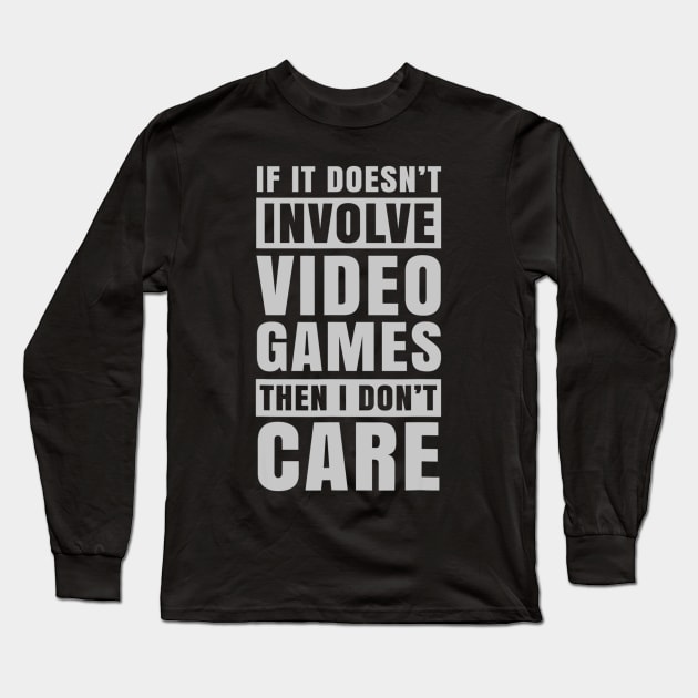 Funny Video Games Men Boys Gamer Gifts Ideas Long Sleeve T-Shirt by daylightpombo3